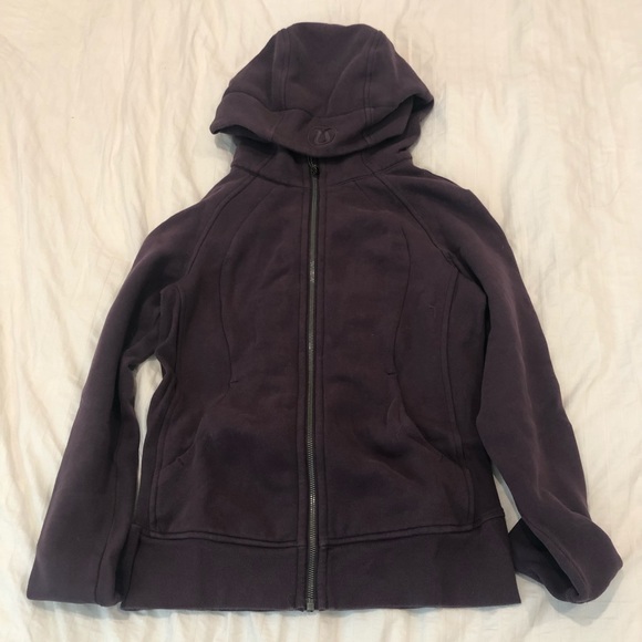 Lululemon Scuba Hoodie Black Cherry Size 6 - Picture 2 of 3